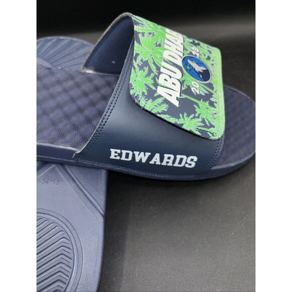 🔥 Minnesota Timberwolves Anthony Edwards Abu Dhabi 2023 iSlide Shoes 🔥 - Picture 9 of 10